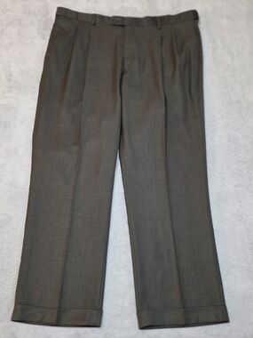 Louis Raphael Men's Dress Pants in Charcoal Gray
